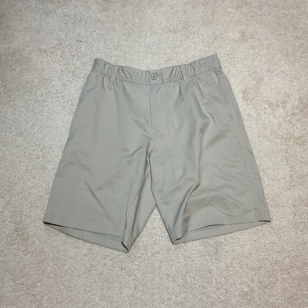 Columbia Regular Fit Shorts Men's 34x44 Khaki Tan Performance Outdoor Hiking Fis
